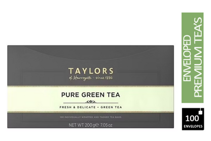 Taylors of Harrogate Delicate Green Tea Enveloped Tea Pack 100"s