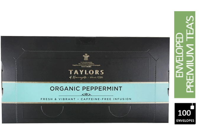 Taylors of Harrogate Peppermint Enveloped Tea Pack 100Ãƒ¢Ã¢€š¬Ã¢€ž¢s - NWT FM SOLUTIONS - YOUR CATERING WHOLESALER