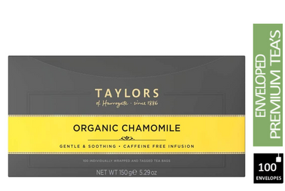 Taylors of Harrogate Chamomile Enveloped Tea Pack 100"s