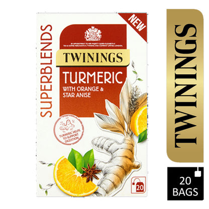 Twinings Superblends Turmeric Envelopes 20's - NWT FM SOLUTIONS - YOUR CATERING WHOLESALER