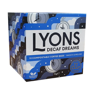 Lyons Decaf Dreams Coffee Break Bags 10's - NWT FM SOLUTIONS - YOUR CATERING WHOLESALER