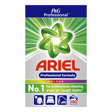 Ariel Professional Colour Washing Powder 100 Washes - NWT FM SOLUTIONS - YOUR CATERING WHOLESALER