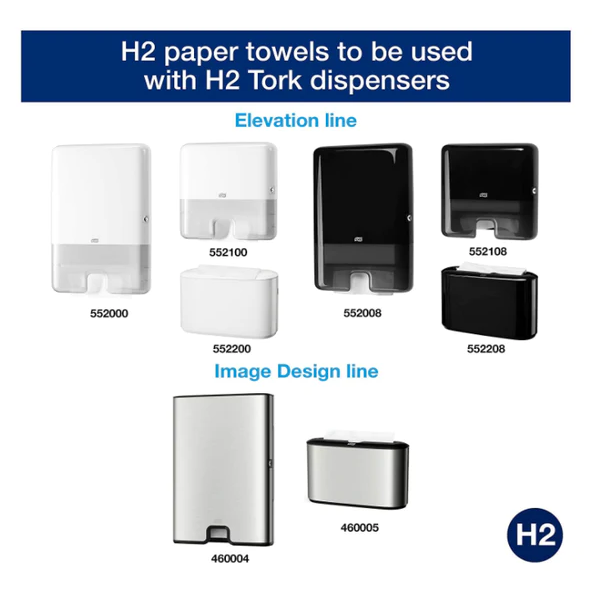 Tork Extra Soft Multifold Hand Towel H2 White 21 x 100 Sheets {100297}