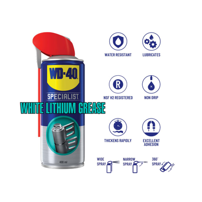 WD-40 Specialist White Lithium Grease 250ml