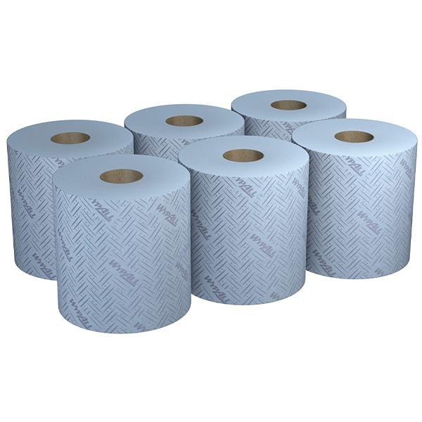 WypAll L20 Cleaning & Maintenance Centrefeed Wiping Paper Blue 6's (7277)