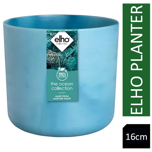 Elho ATLANTIC BLUE Round Planter 16cm - NWT FM SOLUTIONS - YOUR CATERING WHOLESALER