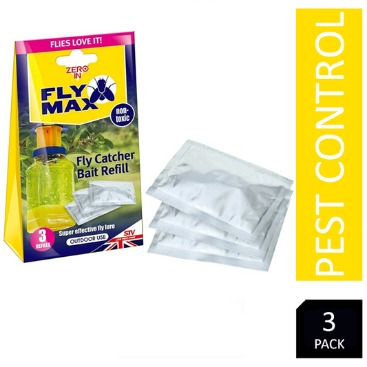 Zero In Fly Max Fly Catcher Bait Refill 3's (STV337) - NWT FM SOLUTIONS - YOUR CATERING WHOLESALER