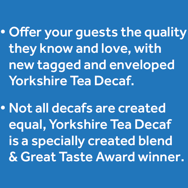 Yorkshire Tea Decaf Envelopes 200's