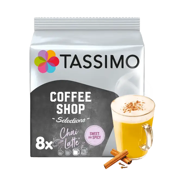 Tassimo Coffee Shop Chai Latte Pods 16's (8 Drinks)