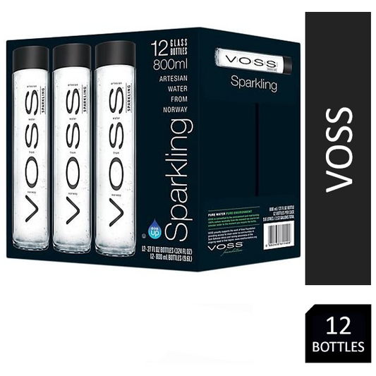 Voss Sparkling Water 12x800ml - NWT FM SOLUTIONS - YOUR CATERING WHOLESALER