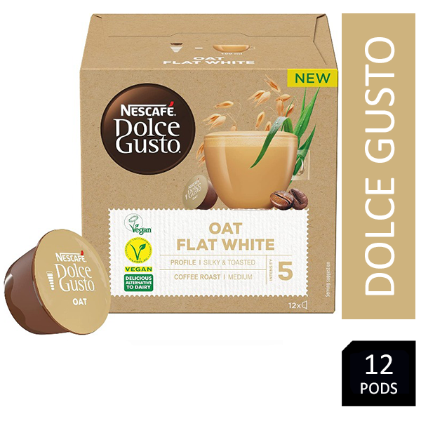 Nescafe Dolce Gusto Oat Flat White 12 Capsules - NWT FM SOLUTIONS - YOUR CATERING WHOLESALER