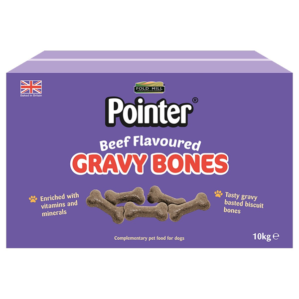 Fold Hill Pointer Gravy Bones Beef Flavoured 10kg