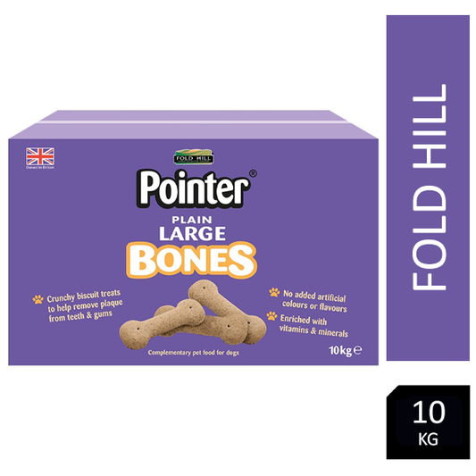 Fold Hill Pointer Plain Large Bones 10kg - NWT FM SOLUTIONS - YOUR CATERING WHOLESALER