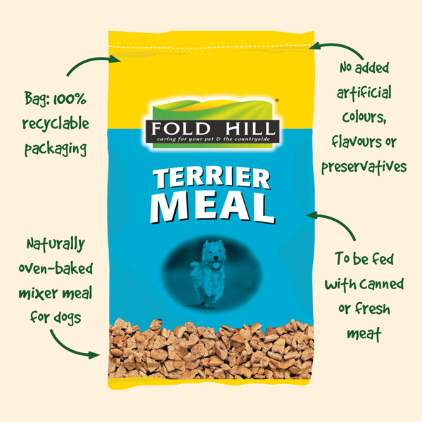 Fold Hill Plain Terrier Meal Dog Food 15kg