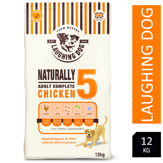 Laughing Dog Naturally 5 Chicken Complete 12kg - NWT FM SOLUTIONS - YOUR CATERING WHOLESALER