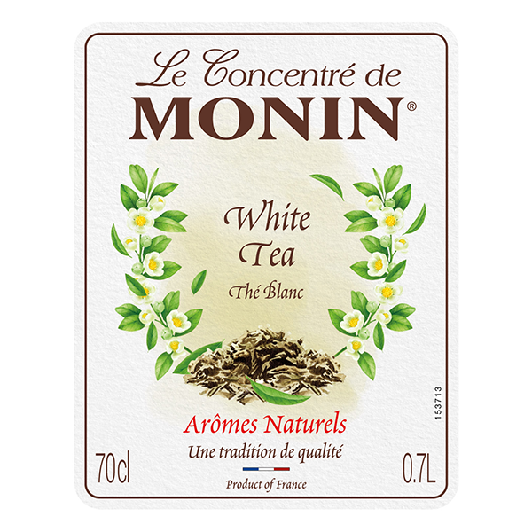 Monin White Tea Syrup 700ml (Glass)
