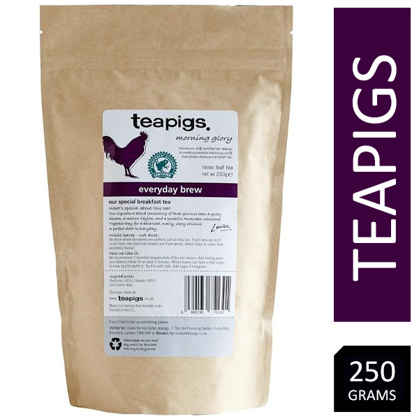 Teapigs Everyday Brew Black Loose Tea Made With Whole Leaves 250g Loose Tea