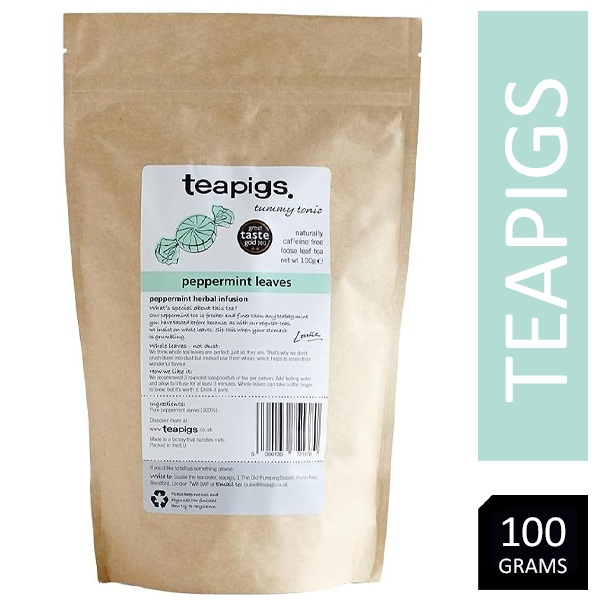 Teapigs Peppermint Leaves Loose Tea Made With Whole Leaves 100g