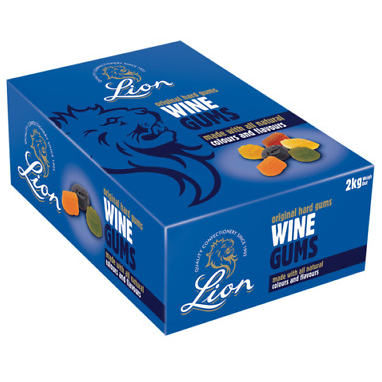 Lion Famous Original Wine Gums 2kg Box - NWT FM SOLUTIONS - YOUR CATERING WHOLESALER