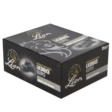 Lion Liquorice Gums  2kg Box