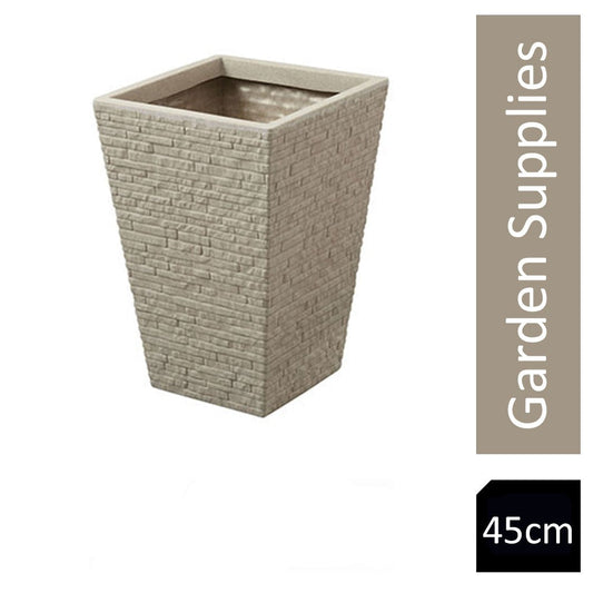 Strata Slate Stone 45cm Tall Planter {GN577} - NWT FM SOLUTIONS - YOUR CATERING WHOLESALER