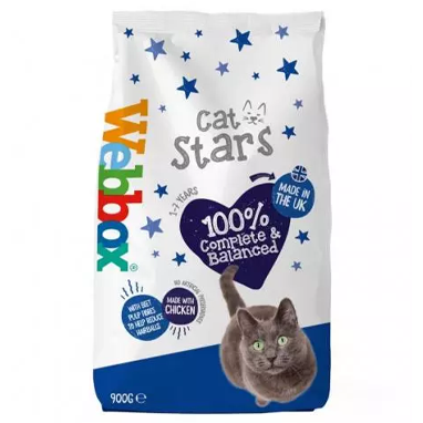 Webbox Cat Stars Complete Cat Food 1-7 Years 900g - NWT FM SOLUTIONS - YOUR CATERING WHOLESALER