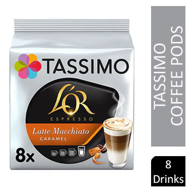 Tassimo L'Or Caramel Latte Pods 16's (8 Drinks) - NWT FM SOLUTIONS - YOUR CATERING WHOLESALER