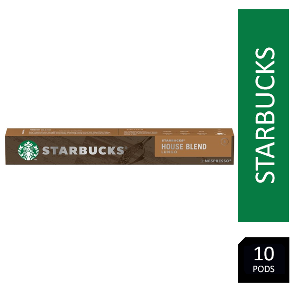 Starbucks House Blend Lungo 10's (Nespresso Compatible Pods) - NWT FM SOLUTIONS - YOUR CATERING WHOLESALER