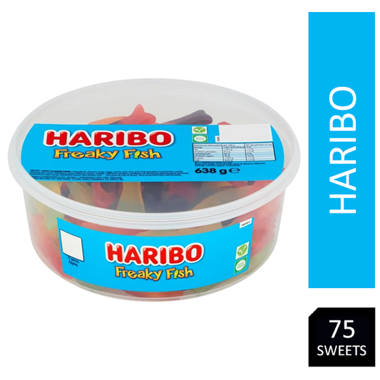 Haribo Freaky Fish Tub 75's - NWT FM SOLUTIONS - YOUR CATERING WHOLESALER