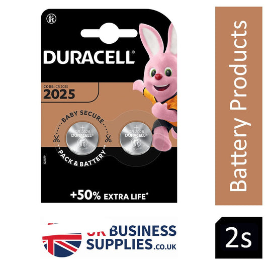 Duracell  CR2025 3V Lithium Battery Pack 2's - NWT FM SOLUTIONS - YOUR CATERING WHOLESALER