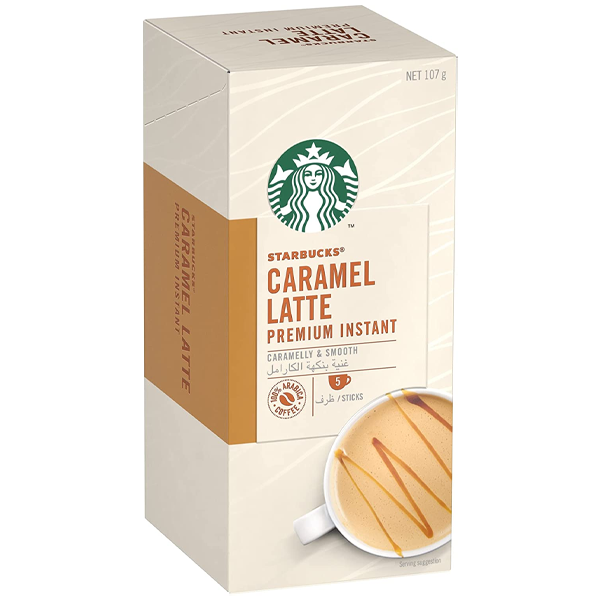 Starbucks White Caramel Latte Instant Coffee Sachets 5x21.5g