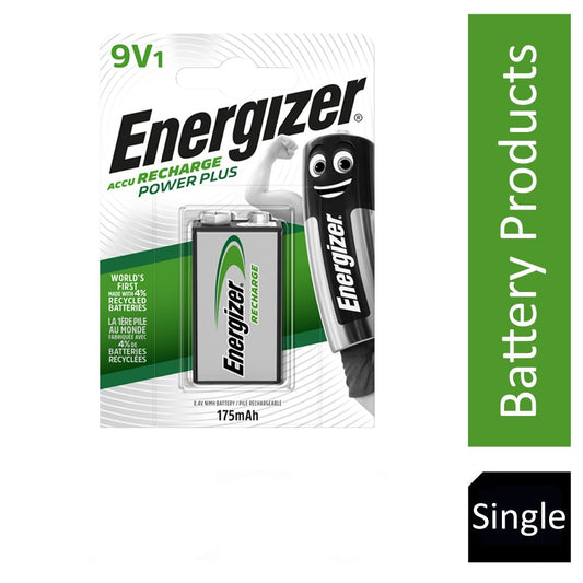 Energizer 9V Rechargeable Battery Pack 1's - NWT FM SOLUTIONS - YOUR CATERING WHOLESALER