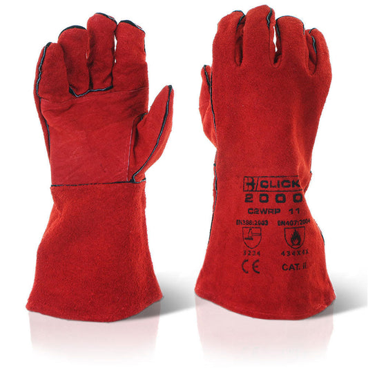 Beeswift 2000 Red Welders Gloves (Pair) - NWT FM SOLUTIONS - YOUR CATERING WHOLESALER