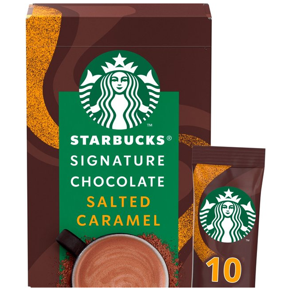 Starbucks Signature Chocolate Salted Caramel Hot Chocolate Sachets 10x22g