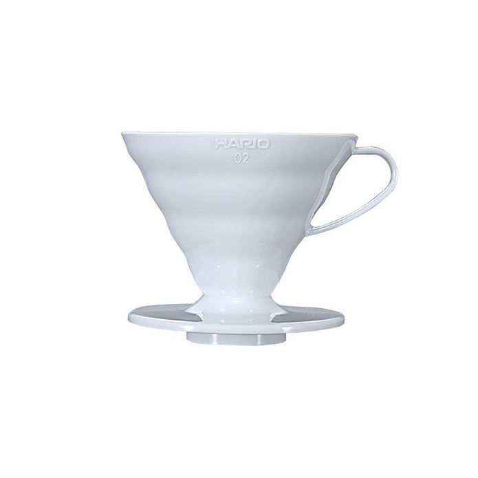 Hario V60 Plastic Coffee Dripper White - Size 02 VD-02W