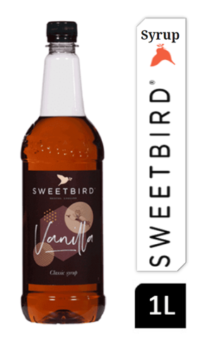 Sweetbird Vanilla Coffee Syrup 1litre (Plastic) - NWT FM SOLUTIONS - YOUR CATERING WHOLESALER