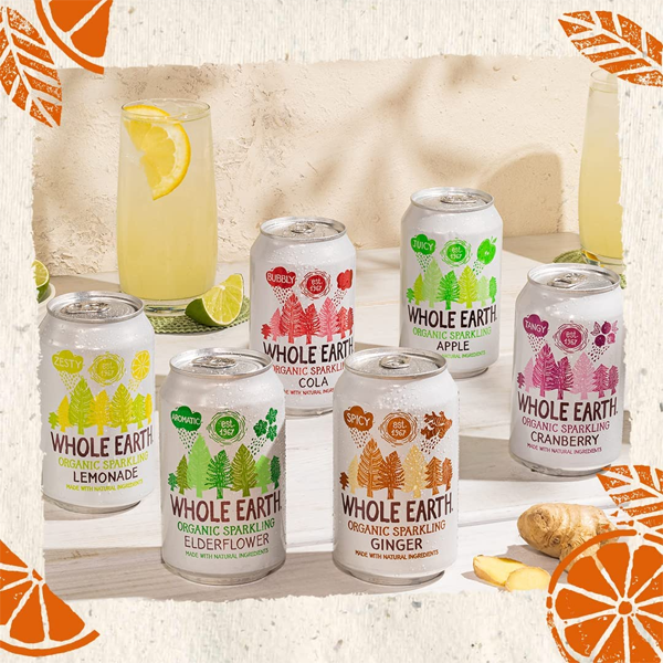 Whole Earth Organic Sparkling Apple 24x330ml