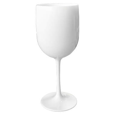 Belgravia White Plastic Wine/Champagne Glasses Pack 6"s