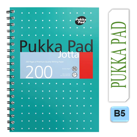 Pukka Pads Metalic Green Jotta B5 Notebook