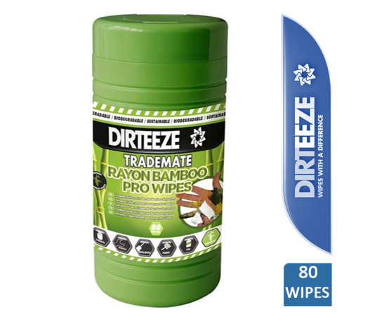 Dirteeze Trademate Rayon Bamboo Pro Wipes 80's - NWT FM SOLUTIONS - YOUR CATERING WHOLESALER