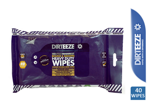 Dirteeze Rough & Smooth Heavy Duty Wipes 40's - NWT FM SOLUTIONS - YOUR CATERING WHOLESALER
