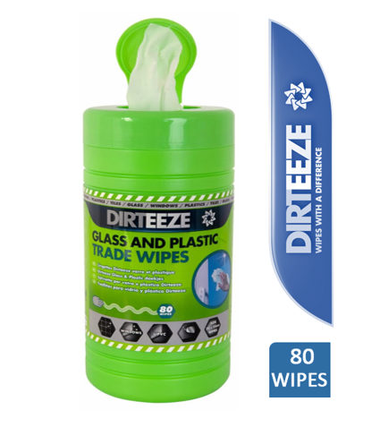 Dirteeze Glass & Plastic Trade Wipes 80's - NWT FM SOLUTIONS - YOUR CATERING WHOLESALER