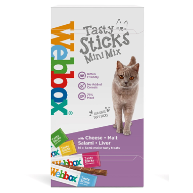 Webbox Cats Delight Mini Mix Sticks for Kittens 16"s