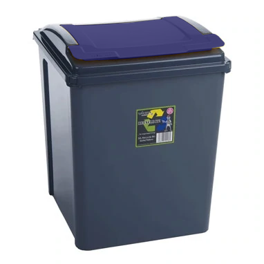 Wham Recycle It Blue Bin & Lid 50 Litre - NWT FM SOLUTIONS - YOUR CATERING WHOLESALER