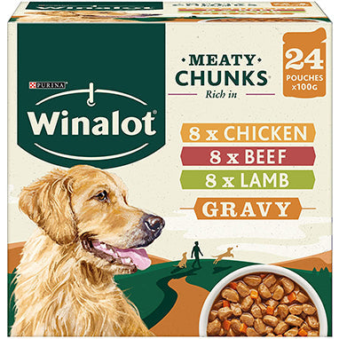 Winalot Perfect Portions in Gravy 24x100g - NWT FM SOLUTIONS - YOUR CATERING WHOLESALER