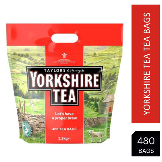 Taylors Yorkshire Tea 480's 1.5kg 2-Cup Tea bags - NWT FM SOLUTIONS - YOUR CATERING WHOLESALER