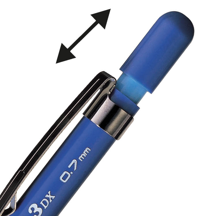 Pentel 120 Mechanical Pencil HB 0.7mm Lead Blue Barrel (Pack 12) A317-C