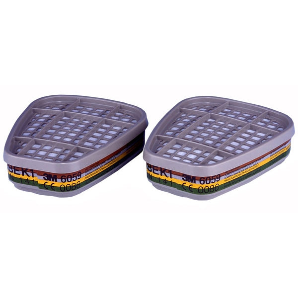 3M 6059 ABEK1 Filter (Pair) - NWT FM SOLUTIONS - YOUR CATERING WHOLESALER