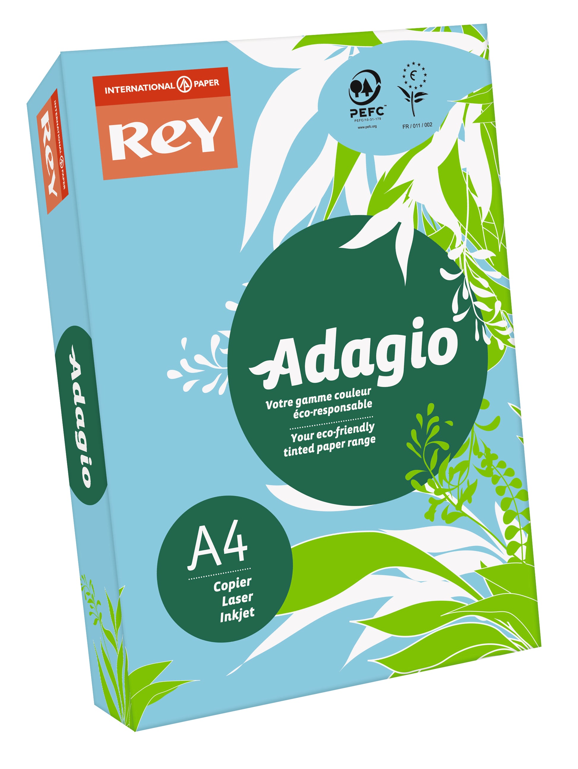 Rey Adagio Paper A4 80gsm Bright Blue (Ream 500) RYADA080X421 - NWT FM SOLUTIONS - YOUR CATERING WHOLESALER