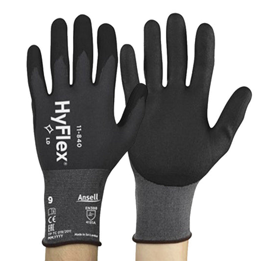 Ansell Hyflex Black Extra Small Gloves (Pair) - NWT FM SOLUTIONS - YOUR CATERING WHOLESALER